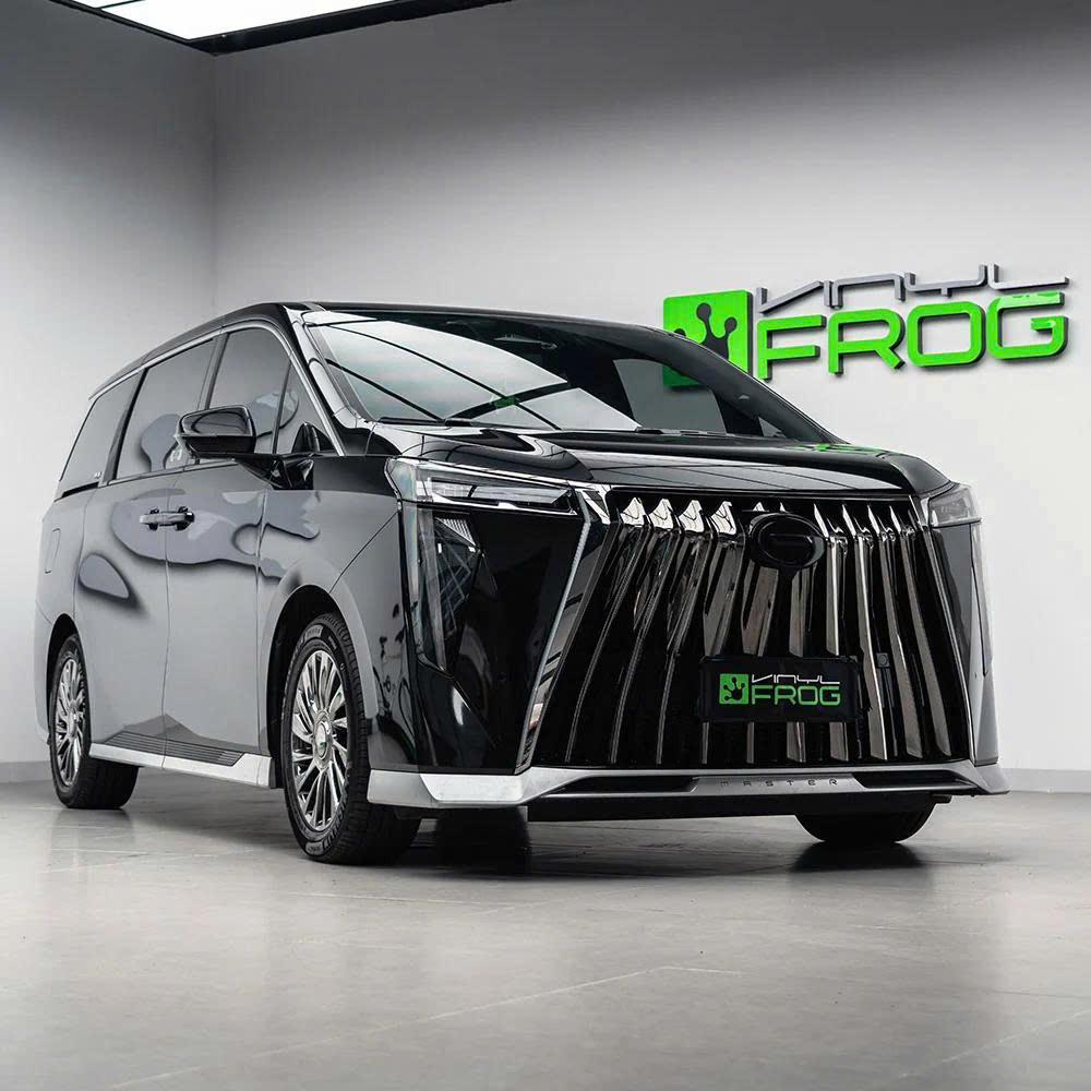 Glossy Metallic Black Vinyl Wrap