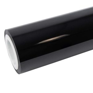 Glossy Metallic Black Vinyl Wrap