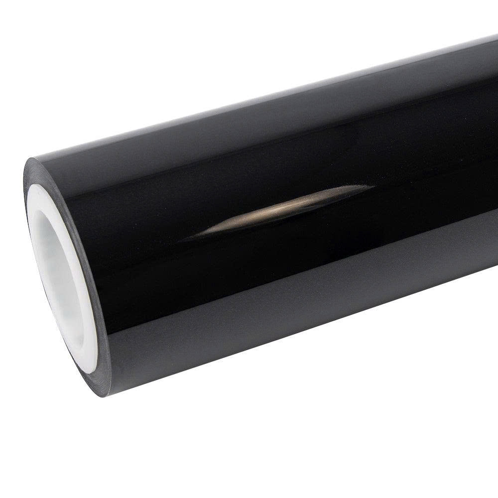 Glossy Metallic Black Vinyl Wrap