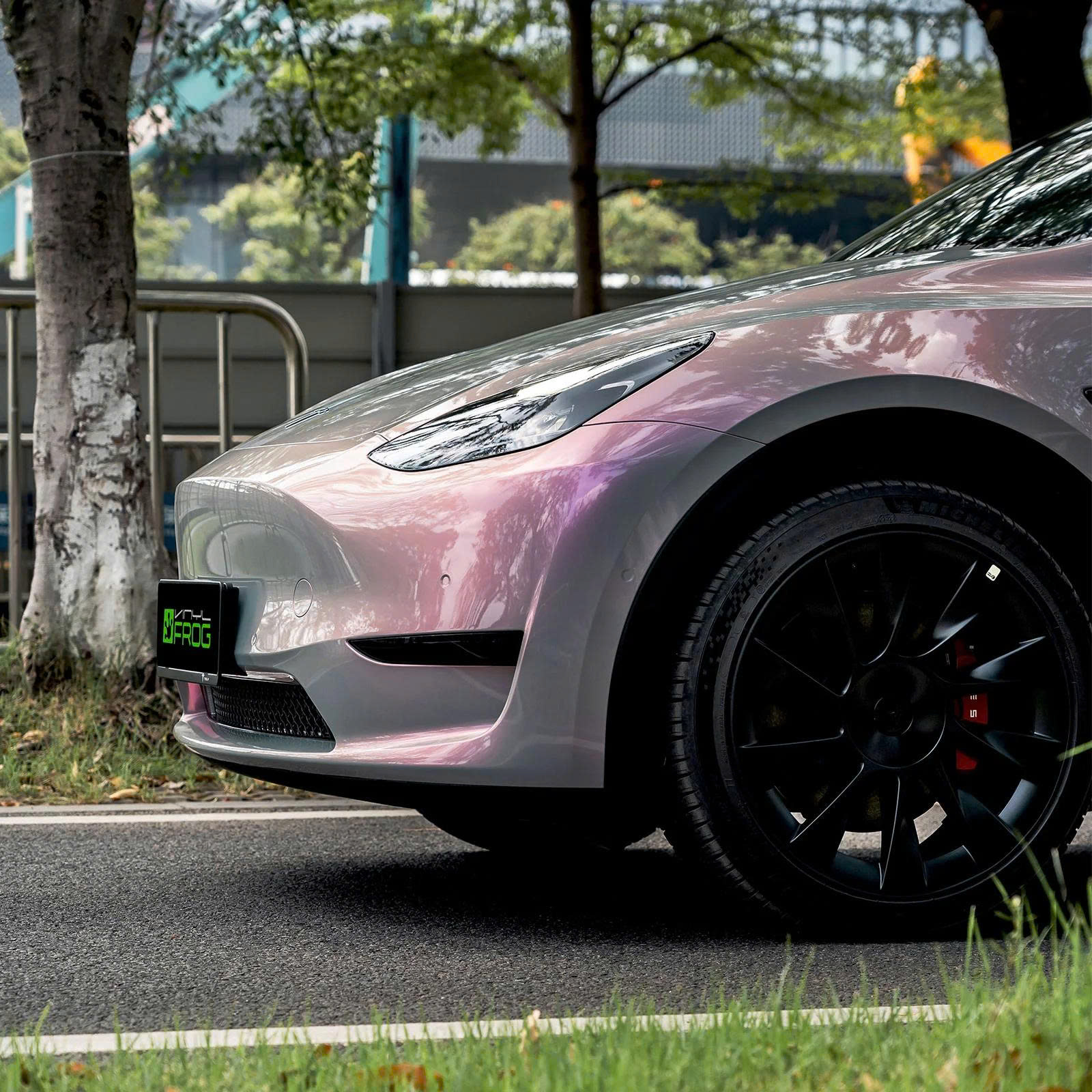 Candy Metallic Gray Pink Color PPF - Ảnh 4
