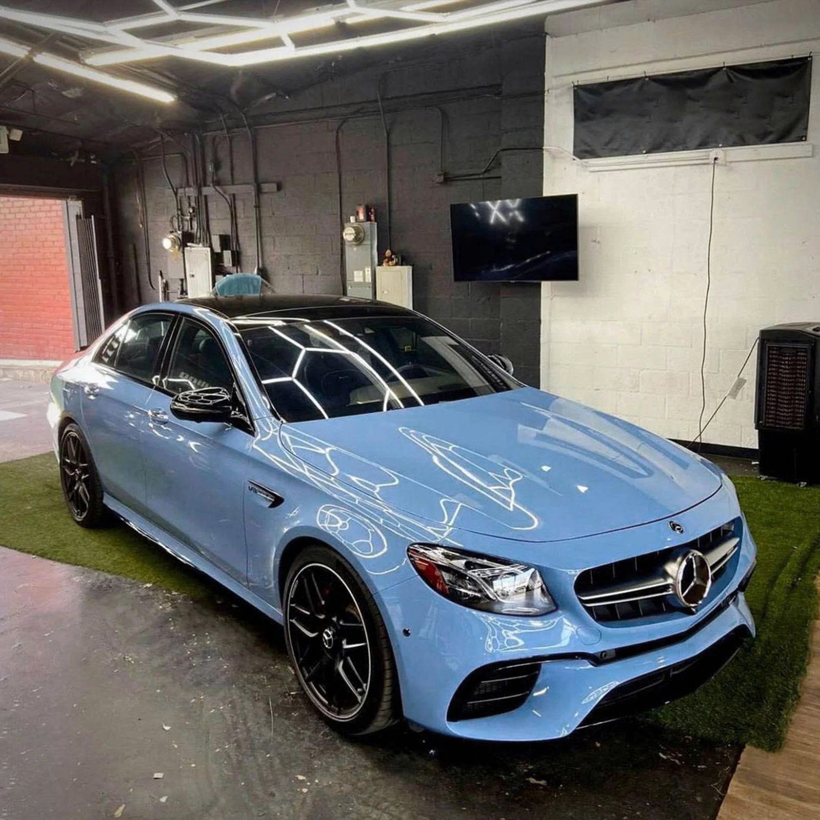 High Glossy Light Blue Color PPF - Ảnh 5