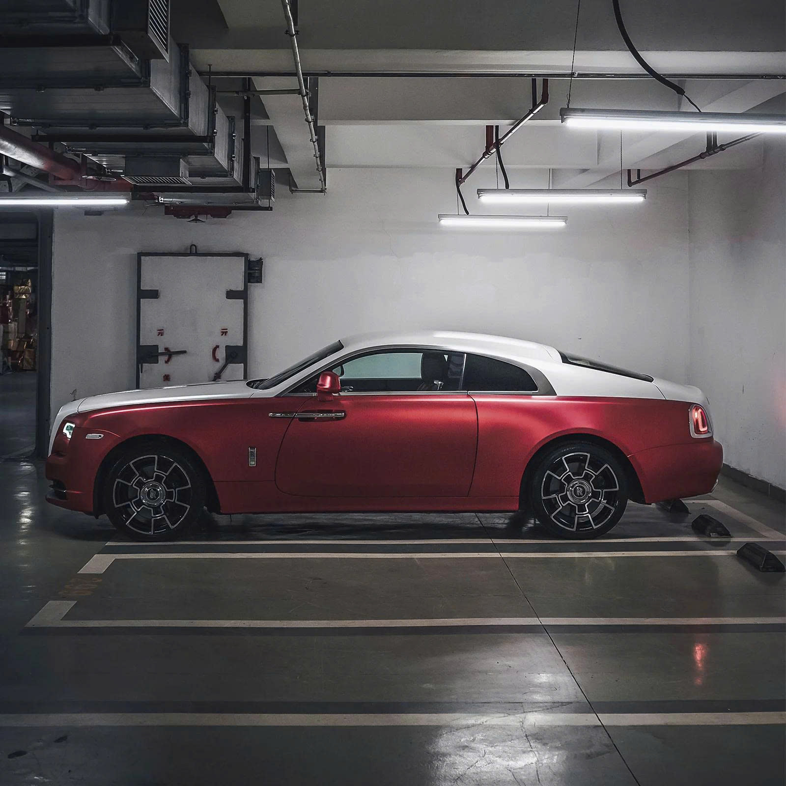 Satin Chrome Crimson Red Color PPF - Ảnh 4