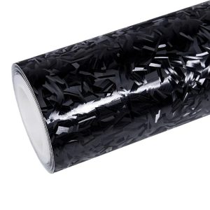 Shadow Forged Matte Black Carbon Fiber Vinyl Wrap