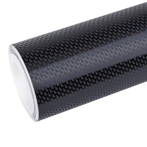 3D Diamond Black Carbon Fiber Vinyl Wrap