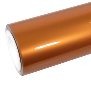 Glossy Metallic Bronze Orange Vinyl Wrap