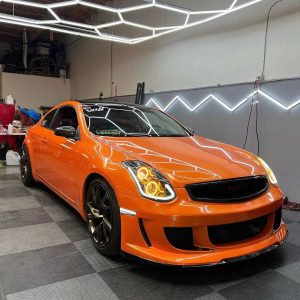 Candy Metallic Neon Orange Vinyl Wrap